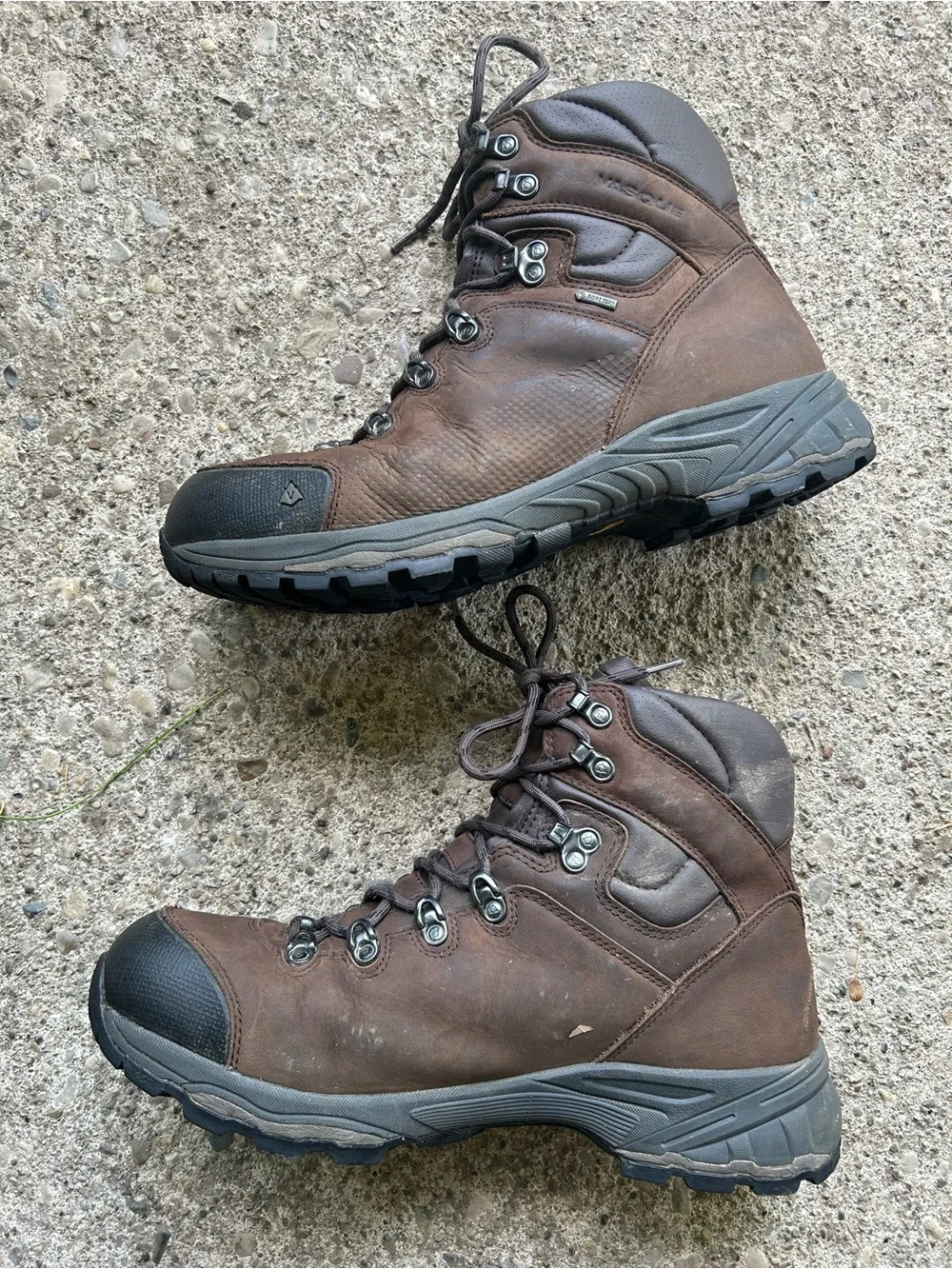 Vasque Men's Brown Leather  Hiking Boots Sz 11.5 W